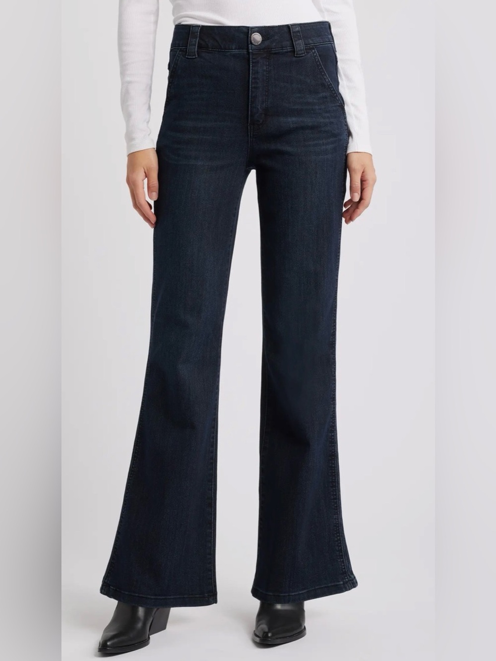 Wit & Wisdom Skyrise Flare Jeans Blue Size 12 NWT STITCH FIX